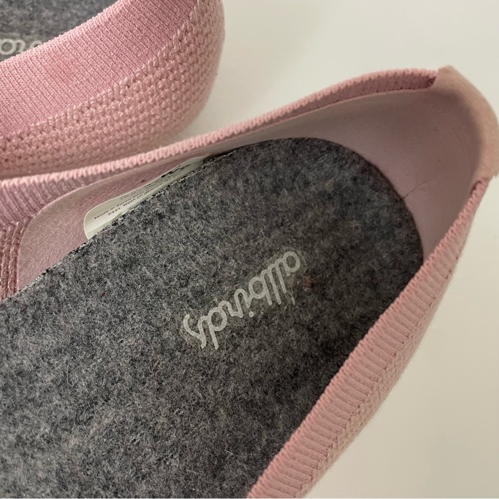 Allbirds Tree Breezers Washable Fabric Soft Flats Ballet Shoes Dusty Pink Size 9 - Picture 4 of 9